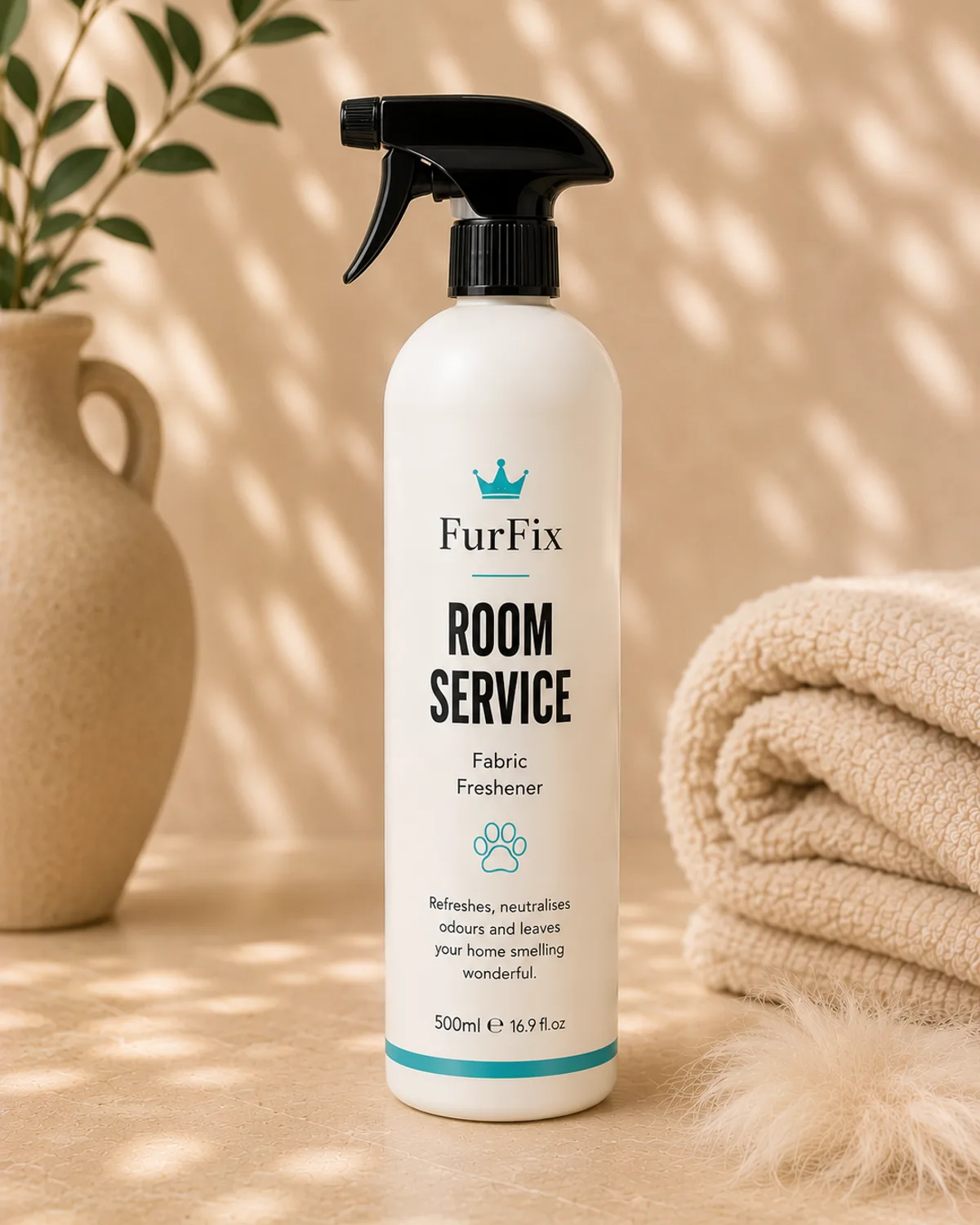 ROOM SERVICE. Pet-Safe Fabric Freshener