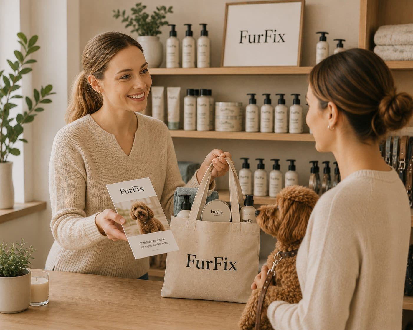 FurFix products displayed on a retail shelf