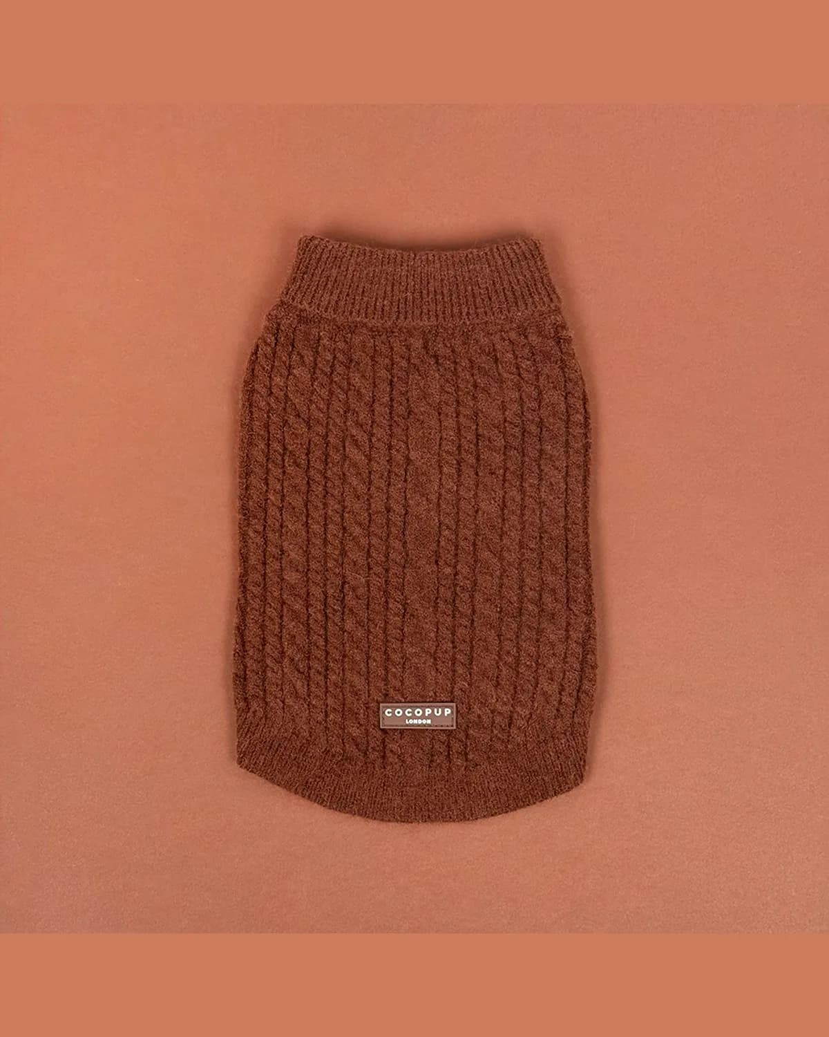 COCOPUP Jumper - Cable Knit Hot Coco