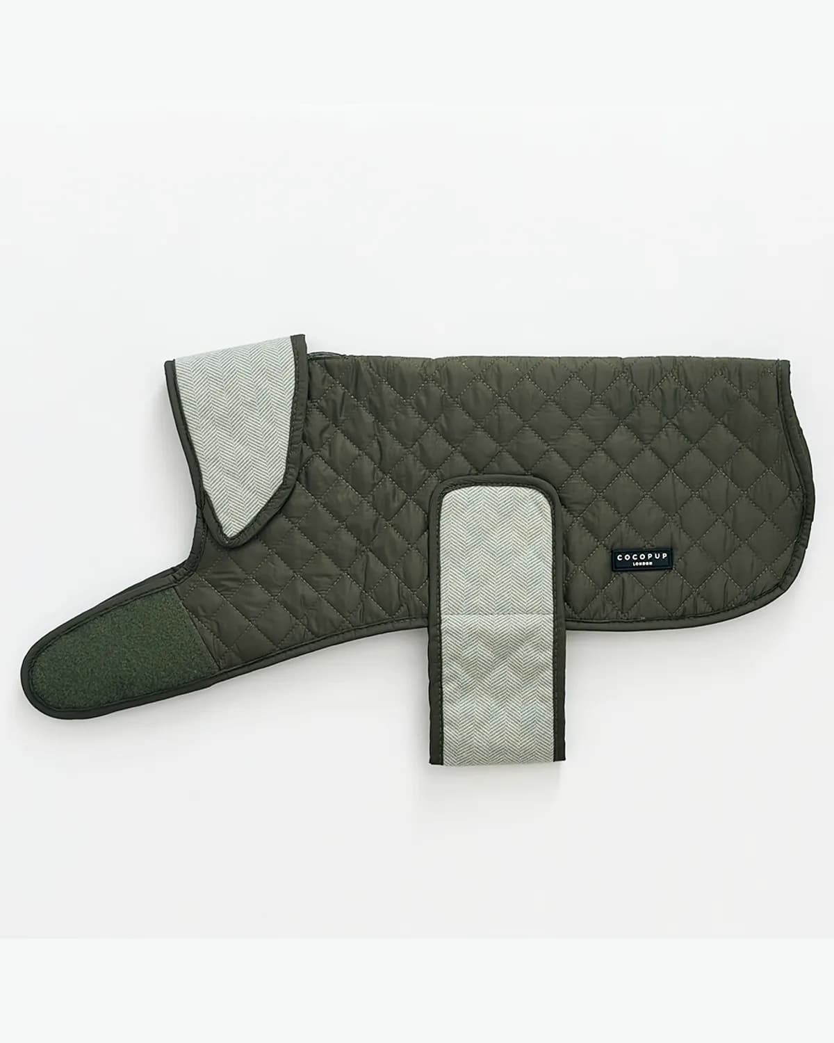 COCOPUP Quilted Dog Coat - Country Khaki